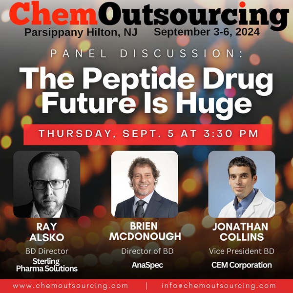 The Peptide Future is Huge panel, Thursday, September 5th